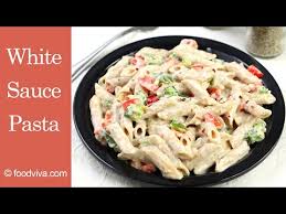 White Pasta Recipe With Creamy White Pasta Sauce Prepared From Scratch