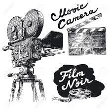 Movie Camera Original Hand Drawn Collection How To Draw Hands Movie Camera Camera Illustration