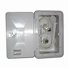 The empire faucets | external camper shower outdoor shower kit in white includes everything you camper exterior shower box kit; Rv Marine Exterior Shower Box Kit With Shower Faucet Bathroom Accessories Global Sources