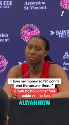 Aaliyah Boston speaking postgame about team pace, do AI tạo