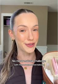 No Mirror Makeup Challenge with Pigmented Products