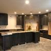Mitered edge countertop vs waterfall. 1
