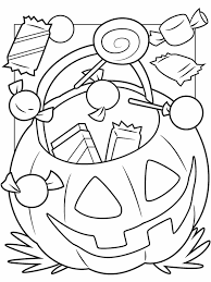 The spruce / ashley deleon nicole these free pumpkin coloring pages will be sna. Halloween Treats Coloring Page Crayola Com