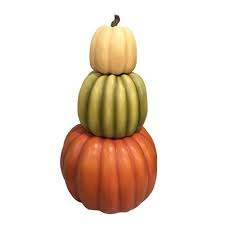 We place our gratitude pumpkin on our thanksgiving table as a centerpiece. Home Accents 3 Piece Pumpkin Set Fall Harvest Thanksgiving Decoration The Home Depot Canada