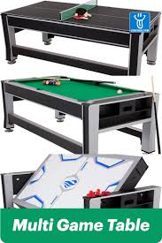 Multi Game Table Billiards Air Hockey Ping Pong In 2020 Multi Game Table Air Hockey Table Games