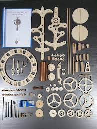 Wooden Wall Clock Lily Kit Diy Project Kit Pendulum Etsy Wooden Clock Kits Wall Clock Kits Wooden Clock Plans