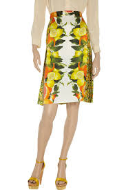 Stella Mccartney Citrus Print Skirt Fashion Fashion Design Fashion Outlet