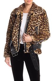 Blanknyc Denim Leopard Print Faux Fur Faux Leather Trim Jacket Hautelook