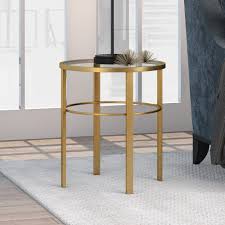 As a pedestal for a plant, a place to keep remote controls, or even as a bedside table, end tables are versatile additions fit for just about any space in your home. Gold End Side Tables You Ll Love In 2021 Wayfair