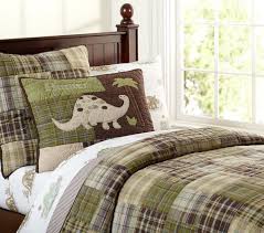 Euc pottery barn kids dinosaur full flat sheet. Boy S Room With Pottery Barn Kids Madras Quilt