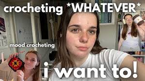 i crocheted whatever i wanted for a week (mood crocheting) crochet with me  vlog