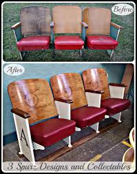 3 Spurz D C Repurposed Refurbished Creations Old Theater Seats From Yoakum Texas Theater Theater Seating Theater Chairs Movie Seats