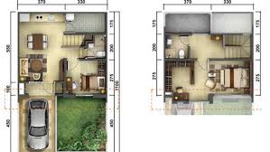 Rumah kayu minimalis 2019 ukuran 4x6 dijual di indonesia sumber : Lingkar Warna 6 Denah Rumah Minimalis Ukuran 7x11 Meter 2 Kamar Tidur 2 Lantai Tampak Depan