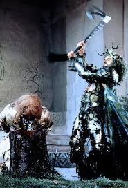 The green knight (sean connery) tricks gawain (miles o'keeffe) of the round table, then gives him a year to solve a riddle or die. Theactioneer Green Knight The Valiant Knight