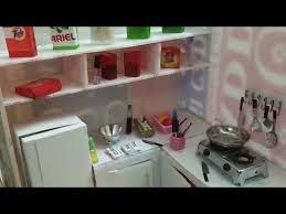 Diy Miniature Kitchen How To Make Cardboard Modular Kitchen Dollhous Miniature Kitchen Kitchen Sets For Kids Aluminium Kitchen
