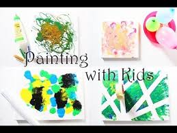 Malen Mit Kindern 4 Einfache Ideen Fur Moderne Kunstwerke Nicht Nur Furs Kinderzimmer Malen Mit Kindern Kinder Leinwand Kreativ