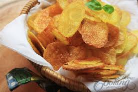 homemade baked potato chips home