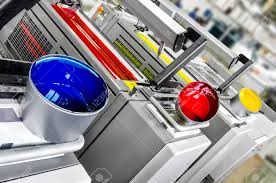 There are so many demands on ink to print good quality in a complicated process. Printing Solutions Offset Printer 4 Colors Print Units With Stock Photo Picture And Royalty Free Image Image 109470730
