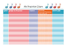 fun music practice charts for kids