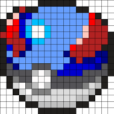 Greatball By Worshiphk On Kandi Patterns Pixel Art Pokemon Perler Bead Art Pokemon Bead
