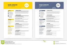 ¿qué es un curriculum vitae? Amarillo De La Forma De La Plantilla Del Cv Del Diseno Del Curriculum Vitae Y Azul Marino Ilustracion Del Vector Ilustracion De Icono Muestra 106928526