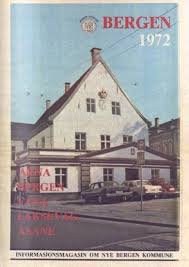 Den grenser til et flott nytt forretningsbygg i vest, og. Bergen Kommune Bergen 1972