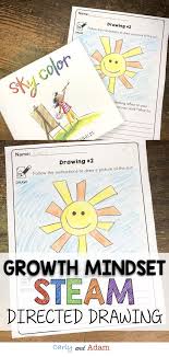 Sky Color Directed Drawing Growth Mindset Steam Activity Distance Learning Growth Mindset Sky Color Drawing Activities
