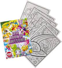 Our easter egg coloring book features: Amazon Com Crayola Epic Book Of Awesome All In One Coloring Book Set 288 Pages Kids Indoor Activities Gift Toys Games