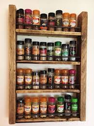Spice Rack Storage For Spices Rustic Wood Kitchen Wood Spice Rack Wall Mounted Spice Rack Spice Rack Storage