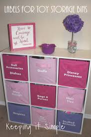 These Labels For Fabric Storage Bins Are A Great Way To Organize Toys And Look Cute Too Get All The Details On How Diy Toy Storage Toy Storage Bins Diy Labels