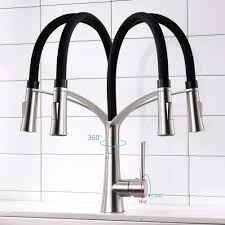 It's available in black chrome, polished chrome, matte black, and stainless steel with a spot resistant finish. Pull Out Kitchen Faucet Black Stainless Steel Sink Tap Buy Kitchen Faucet Deck Mounted Faucet Black Stainless Steel Faucet Product On Jiangmen Jinming Sanitary Ware Co Ltd