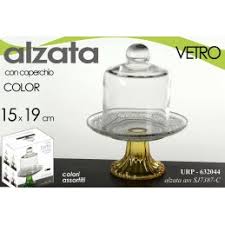 Alzata 1 piatto piano in acciaio inox 18/10prodotta dai nostri abili artigiani con la raffinatezza e. Alzata H19 15 Cm Porta Torta Dolci Vetro Trasparente Coperchio Urp 632044