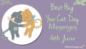 We need pictures of cats. Best Hug Your Cat Day Messages Wishes Greetings 4 June