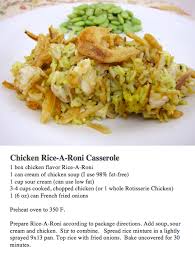 Chicken Rice A Roni Casserole Rice A Roni Creamy Chicken And Rice Easy Dinner Recipes Crockpot