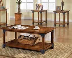 And to take it to the next level, you can use huge wood logs to pros : Furniture Of America Cm41023pk Rustic Living Room Table Set Appliances Connection