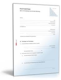 Mietvertrag buroraum muster vorlage word und pdf. Pachtvertrag Grundstuck