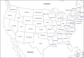 Está trazada siguiendo una línea recta imaginaria, que se extiende a lo largo del paralelo 49 1. Estados Unidos Usa Mapa Gratuito Mapa Mudo Gratuito Mapa En Blanco Gratuito Plantilla De Mapa Fronteras Estados Nombres Blanco