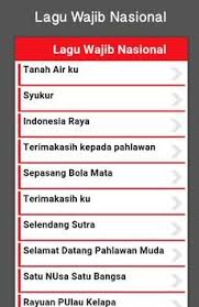 Lagu Wajib Nasional Indonesia Poster Lagu Indonesia