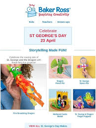 Around this time of year, england has a number of other bank holidays, including two easter bank holidays for good friday and easter monday. Baker Ross Roar Some Crafts Ideas For St George S Day Milled