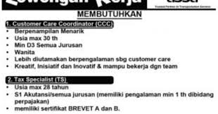 Lowongan kerja bagian human resource di pt. Lowongan Kerja Pt Adi Sarana Armada Tbk Assa Rent Karir Palembang
