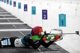 Biathlon relay the race is divided into five laps and four shooting bouts. What Is Biathlon It S Cross Country Skiing With Guns The New York Times