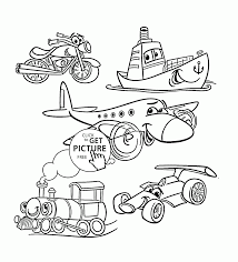 Transport preschool coloring pages pdf. Transport Coloring Pages