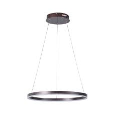 Modern Led Ring Chandelier 23 6 Acrylic Round Pendant Light Adjustable Circle Hanging Ceiling Light For Li Ring Chandelier Glass Chandelier Chandelier Lighting