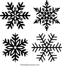 I have my eye on this lovely snowflake punch, but for now i free printable snowflake templates. Free Snowflake Stencil Vector Freepatternsarea