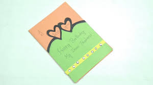 Funny birthday humour greeting card for him. How To Make Handmade Birthday Card For Husband Greeting Card Making Ideas Youtube