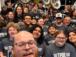 The Pride of Eastside BAND performed the National Anthem at the Athens Rock  Lobsters Hockey Game! Go EAGLES!!!
