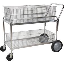 Easy to mount to most wall surfaces with proper mounting hardware (hardware not included), this. Kleton Wire Mesh Office Mail Cart Kleton