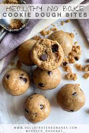 Healthy No Bake Cookie Dough Bites Recipe Cookie Dough Bites No Bake Cookie Dough Healthy Sweets
