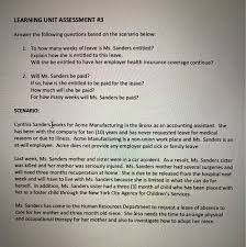 The conversion factor from years to weeks is 52.142857142857, which means that 1 year is equal. Scenario Cynthia Sanders Works For Acme Chegg Com