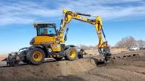 Ballast Blaster Undercutter on JCB Hydradig Hi Rail Excavator